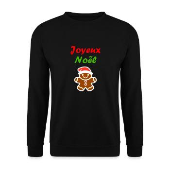 Joyeux noel pain d'épice - Sweat-shirt Unisexe - noir - Devant - Alina (178cm) & Michal (187cm)