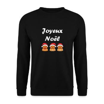 Joyeux noel pain d'épice - Sweat-shirt Unisexe - noir - Devant - Alina (178cm) & Michal (187cm)