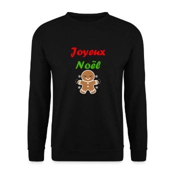 Joyeux noel pain d'épice - Sweat-shirt Unisexe - noir - Devant - Alina (178cm) & Michal (187cm)