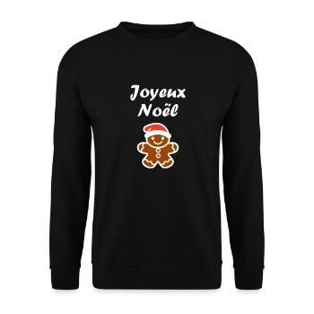 Joyeux noel pain d'épice - Sweat-shirt Unisexe - noir - Devant - Alina (178cm) & Michal (187cm)