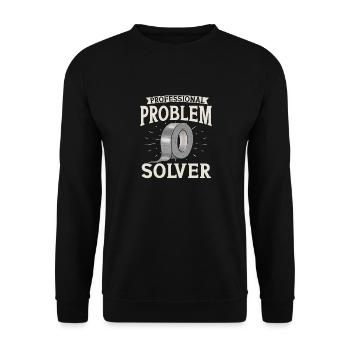 Duct Tape Duct Tape Artisan Masking Tape - Unisex Sweatshirt - black - Front - Alina (178cm) & Michal (187cm)