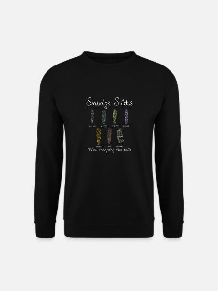 Sage Smudge Sticks Spiritual Healing Prayer Pagan - Unisex Sweatshirt - black