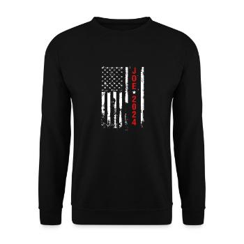 Joe Biden 2024 President USA - Unisex Sweatshirt - black - Front - Alina (178cm) & Michal (187cm)