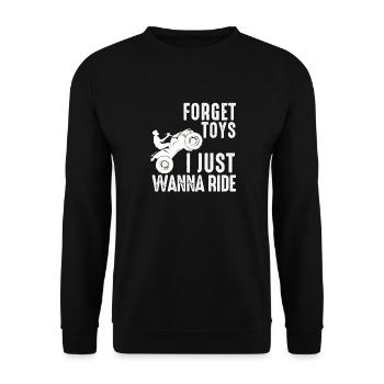 4 Roues Pour Hommes Grand-Père VTT Quad Bike Racing - Sweat-shirt Unisexe - noir - Devant - Alina (178cm) & Michal (187cm)