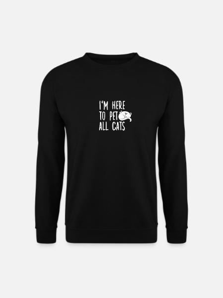 Tolles Katzenshirt für Katzenbesitzerinnen - Unisex Pullover - Schwarz