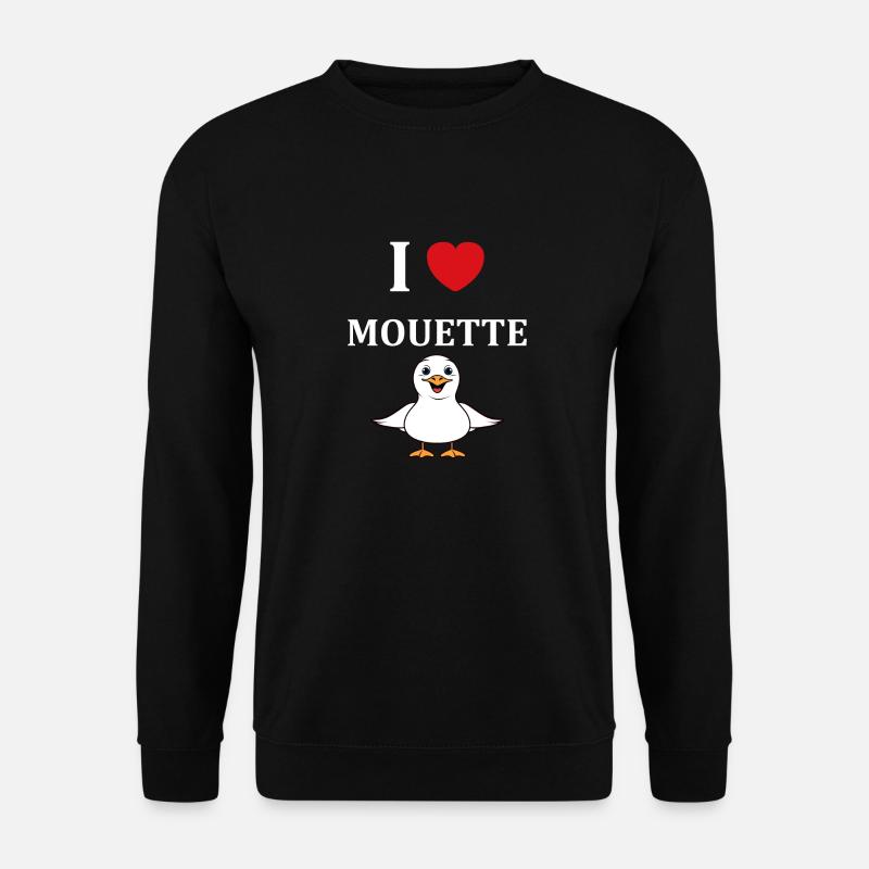 J'aime les mouettes - Sweat-shirt Unisexe - noir