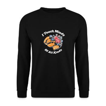 Cadeaux d’enseignants en éducation spécialisée Amour de l’enseignement - Sweat-shirt Unisexe - noir - Devant - Alina (178cm) & Michal (187cm)