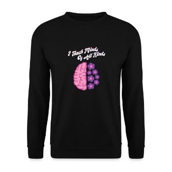 Cadeaux d’enseignants en éducation spécialisée Amour de l’enseignement - Sweat-shirt Unisexe - noir - Devant - Alina (178cm) & Michal (187cm)