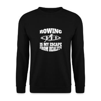 Rowing Rowing Rowing Rowing Club Rowing Team - Unisex Sweatshirt - black - Front - Alina (178cm) & Michal (187cm)
