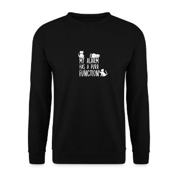 Katzenbesitzer Motiv Katzenfan Katzenbesitzer - Unisex Pullover - Schwarz - Vorne - Alina (178cm) & Michal (187cm)