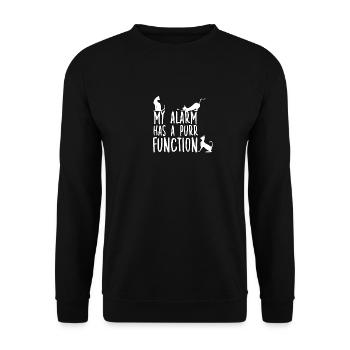 Le propriétaire d'un chat fou motive les fans de - Sweat-shirt Unisexe - noir - Devant - Alina (178cm) & Michal (187cm)