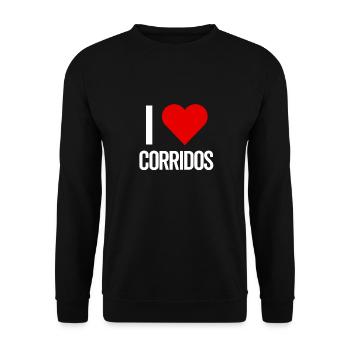 Corridos Belicos Tumbados Merch Camiseta Música - Sweat-shirt Unisexe - noir - Devant - Alina (178cm) & Michal (187cm)