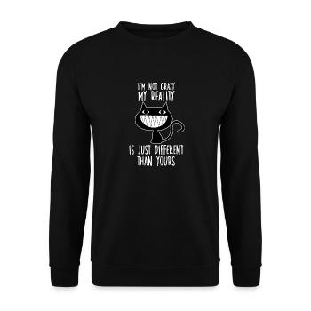 Propriétaire de chat accessoires pour chats chats - Sweat-shirt Unisexe - noir - Devant - Alina (178cm) & Michal (187cm)