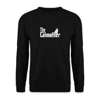 Chats maman propriétaire de chat parodie - Sweat-shirt Unisexe - noir - Devant - Alina (178cm) & Michal (187cm)