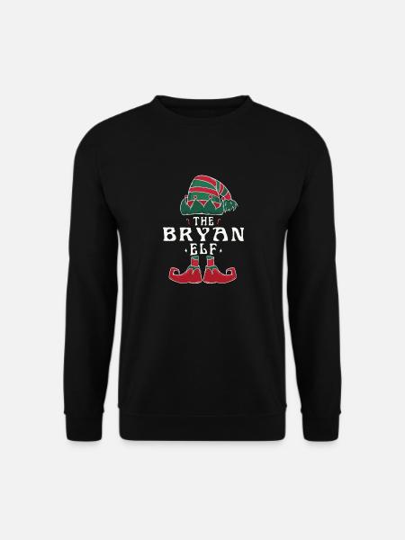 Bryan Elf Family Matching Group Christmas Mom Dad - Unisex Sweatshirt - black