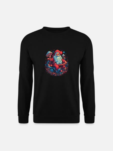 Noël | Fantaisie | Champignon | Forêt | Festival - Sweat-shirt Unisexe - noir