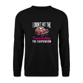 Neue Fahrschüler Mädchen Frauen Mutter Tochter - Unisex Pullover - Schwarz - Vorne - Alina (178cm) & Michal (187cm)