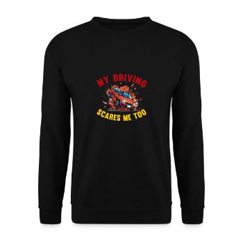 Neue Fahrschüler Mädchen Frauen Mutter Tochter - Unisex Pullover - Schwarz - Vorne - Alina (178cm) & Michal (187cm)