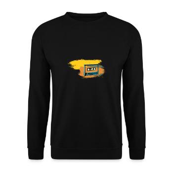 Kassette - Unisex Pullover - Schwarz - Vorne - Alina (178cm) & Michal (187cm)