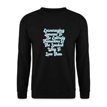 Life Wisdom Growth Mindset Inspirational Quote - Unisex Pullover - Schwarz - Vorne - Alina (178cm) & Michal (187cm)