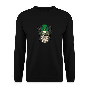Propriétaire d’un chien mexicain chihuahua irlandais - Sweat-shirt Unisexe - noir - Devant - Alina (178cm) & Michal (187cm)