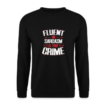 Maîtrise du sarcasme et du vrai crime Le tueur en série Murde - Sweat-shirt Unisexe - noir - Devant - Alina (178cm) & Michal (187cm)