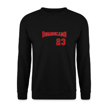Dominican Flag RD Dominican Republic Baseball - Unisex Sweatshirt - black - Front - Alina (178cm) & Michal (187cm)