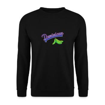 Dominican Flag RD Dominican Republic Baseball - Unisex Sweatshirt - black - Front - Alina (178cm) & Michal (187cm)