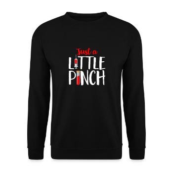 Phlebotomy Blood Draw Blood Nurse - Unisex Sweatshirt - black - Front - Alina (178cm) & Michal (187cm)