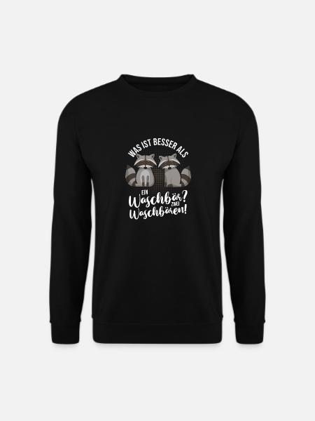 Waschbär - Unisex Pullover - Schwarz