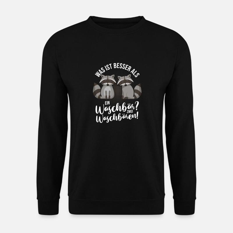 Waschbär - Unisex Pullover - Schwarz