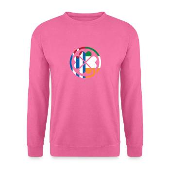 Irisch Kubanische Flagge Irland Kuba Kleeblatt - Unisex Pullover - Pink - Vorne