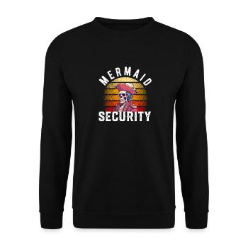 Meerjungfrau Erwachsene Passende Geburtstagsfrauen Mädchen - Unisex Pullover - Schwarz - Vorne - Alina (178cm) & Michal (187cm)