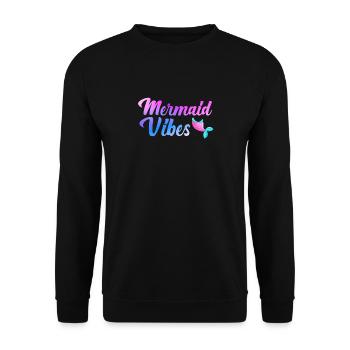 Mermaid Adult Matching Birthday Women Girl - Unisex Sweatshirt - black - Front - Alina (178cm) & Michal (187cm)