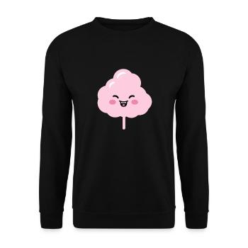 Humour Petite Barbe à papa - Sweat-shirt Unisexe - noir - Devant - Alina (178cm) & Michal (187cm)