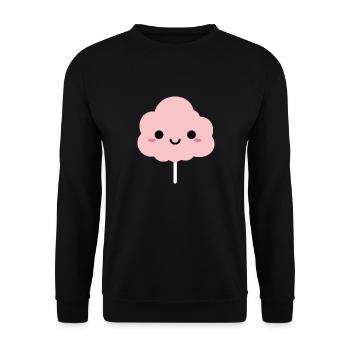 Humour Petite Barbe à papa - Sweat-shirt Unisexe - noir - Devant - Alina (178cm) & Michal (187cm)