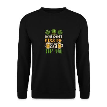 Tu ne peux pas m’embrasser, mais tu peux - Sweat-shirt Unisexe - noir - Devant - Alina (178cm) & Michal (187cm)