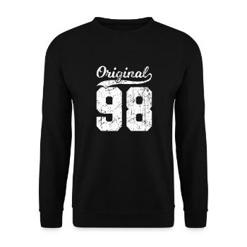 98 Original 26 Years Man Wife Birthday - Unisex Sweatshirt - black - Front - Alina (178cm) & Michal (187cm)