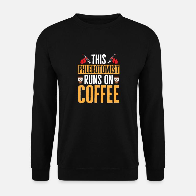 Phlebotomie Blutabnahme Blut Krankenschwester - Unisex Pullover - Schwarz