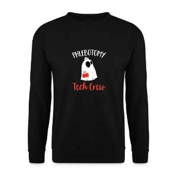 Phlebotomy Blood Draw Blood Nurse - Unisex Sweatshirt - black - Front - Alina (178cm) & Michal (187cm)
