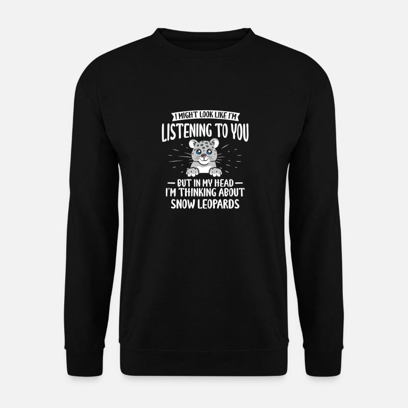 Snow leopard - Unisex Sweatshirt - black
