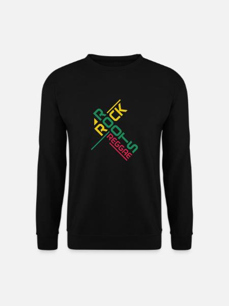 Reggae Musik Rastafari Jamaika - Unisex Pullover - Schwarz