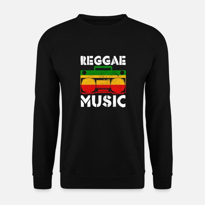 Reggae Musik Rastafari Jamaika - Unisex Pullover - Schwarz