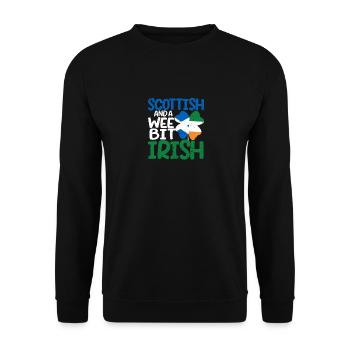 Des racines écossaises et un peu irlandaises - Sweat-shirt Unisexe - noir - Devant - Alina (178cm) & Michal (187cm)