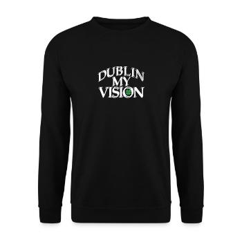 Dublin Ma vision Racines irlandaises Fierté irlandaise - Sweat-shirt Unisexe - noir - Devant - Alina (178cm) & Michal (187cm)