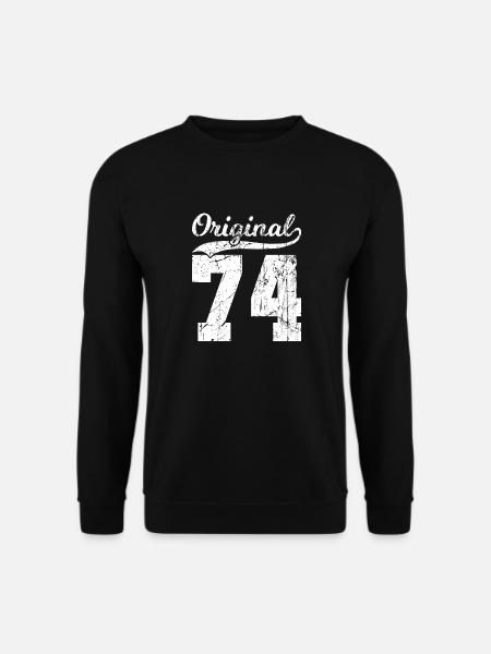 74 Original 50 ans homme femme anniversaire - Sweat-shirt Unisexe - noir