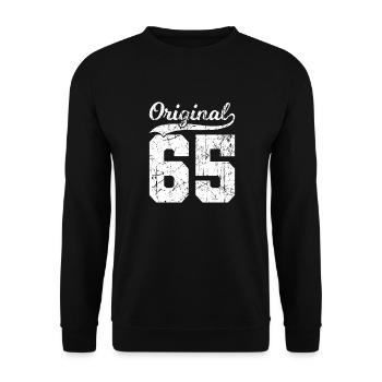 65 Original 59 Ans Homme Femme Anniversaire - Sweat-shirt Unisexe - noir - Devant - Alina (178cm) & Michal (187cm)