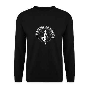 Tap Dance Teacher Appreciation For Women Girls - Unisex Sweatshirt - black - Front - Alina (178cm) & Michal (187cm)