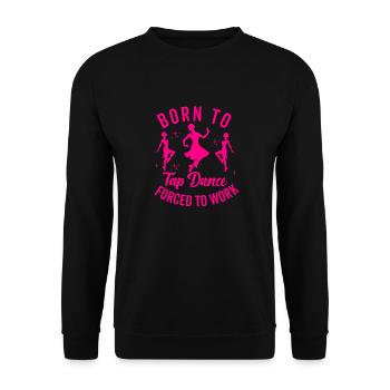 Tap Dance Teacher Appreciation For Women Girls - Unisex Sweatshirt - black - Front - Alina (178cm) & Michal (187cm)