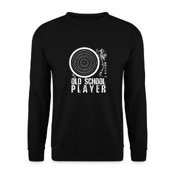 Cadeau de disque vinyle pour DJ Vintage - Sweat-shirt Unisexe - noir - Devant - Alina (178cm) & Michal (187cm)